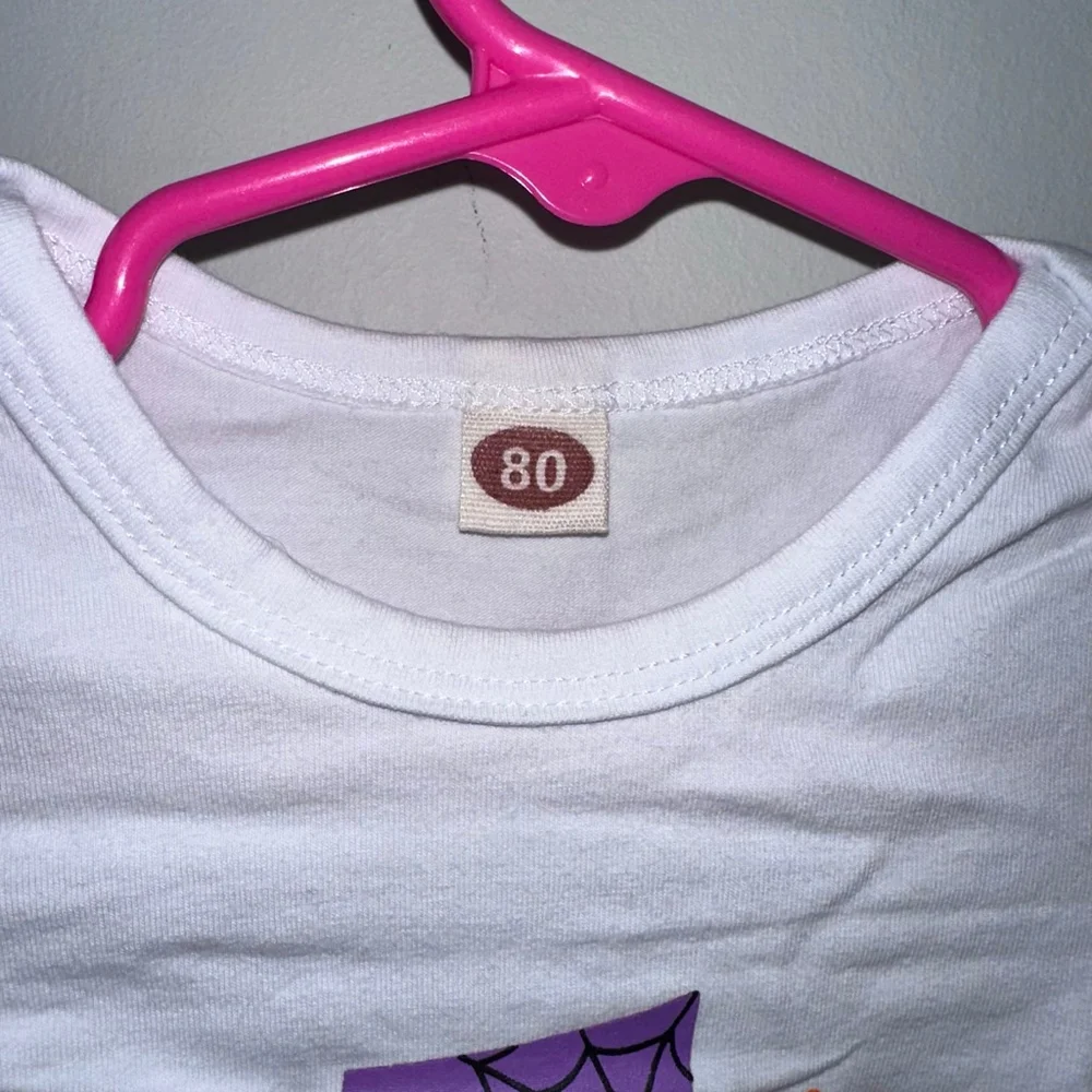 Baby Girl Baby Size 80 9-12 M Purple White My 1st Halloween Costume Set Stains